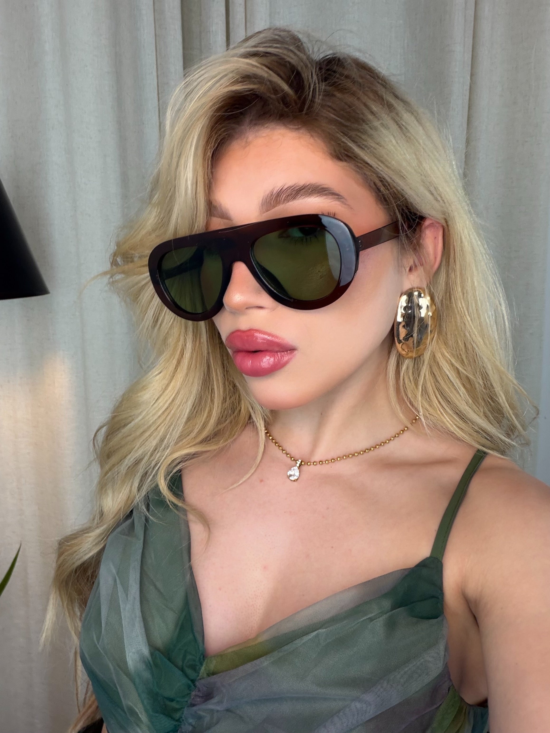 Green sunglasses